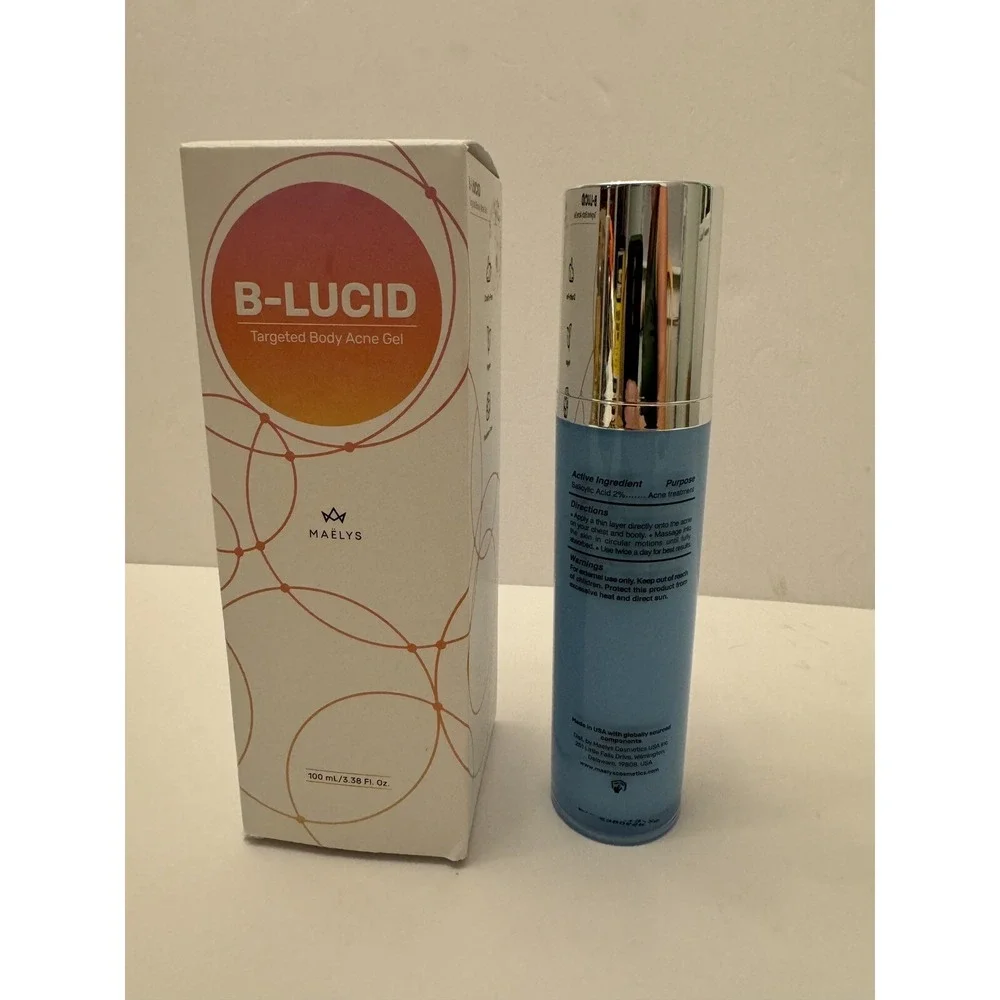 Maelys Cosmetics B-LUCID Targeted Body Acne Gel,‎ NIB Exp 2/13/25